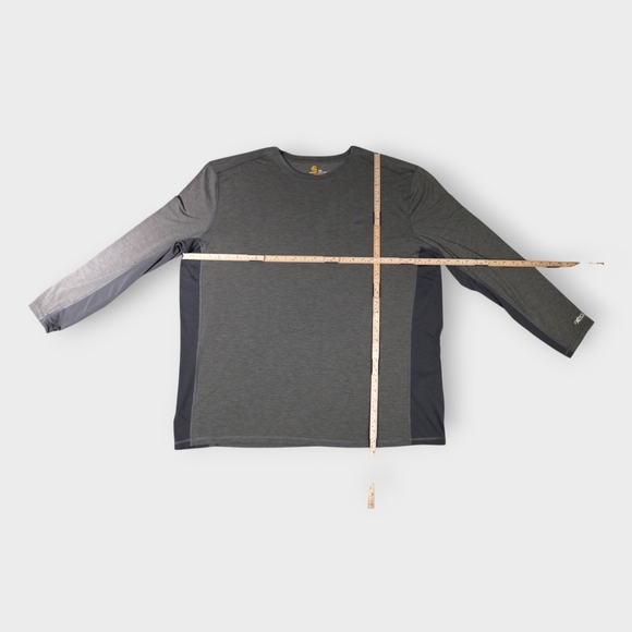 Carhartt Men’s Long Sleeve Extreme Force T-shirt, dark gray, 2XL Performance - Picture 4 of 9